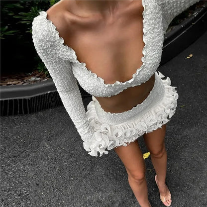 Women Don’t Wait Skirt Set