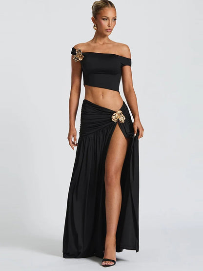 Crown On Repeat Skirt Set