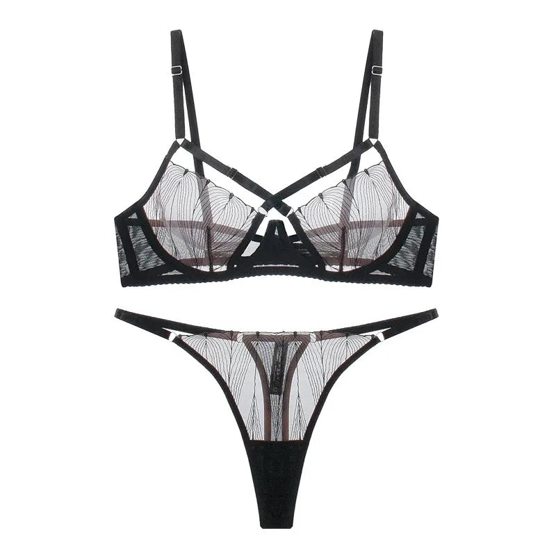 Red Lip Secrets Bra Set