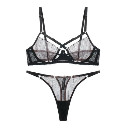 Red Lip Secrets Bra Set