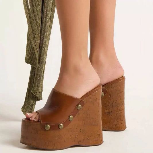 Ride or Lie Wedges Sandals