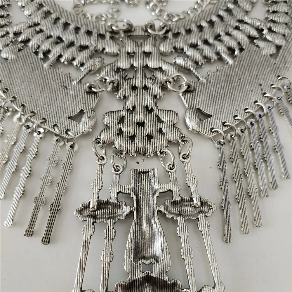 Waves of Shimmer Statement Necklace