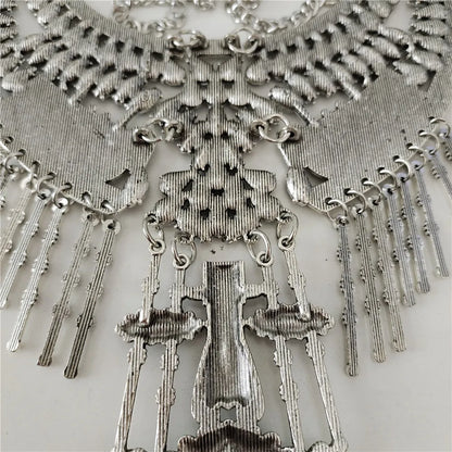 Waves of Shimmer Statement Necklace