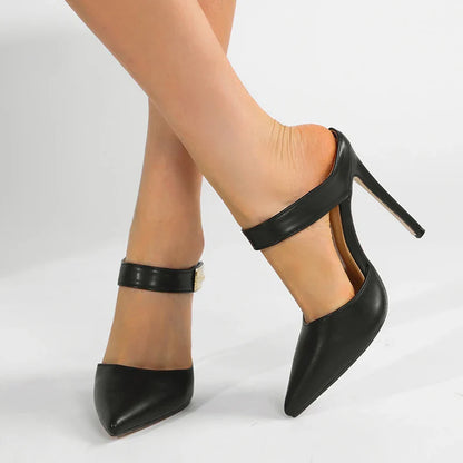 Metal Decoration Strap Pumps Shoes