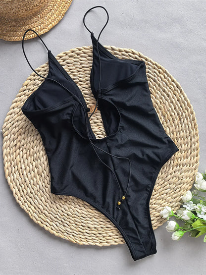 Deep Metal V-Neck Monokini