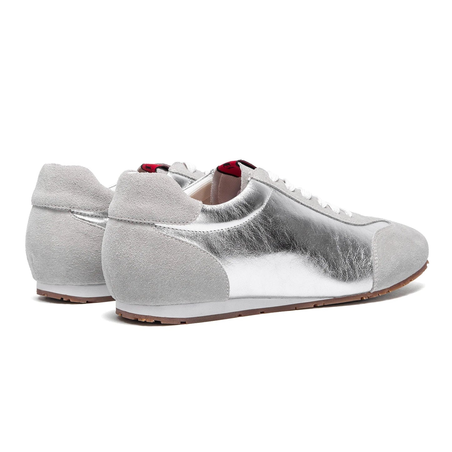 Silver Lace Lightweight Sneakers