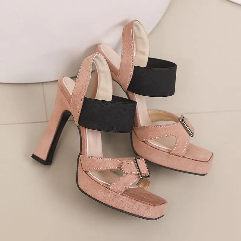 Sleeping in Blood City Chunky Heels