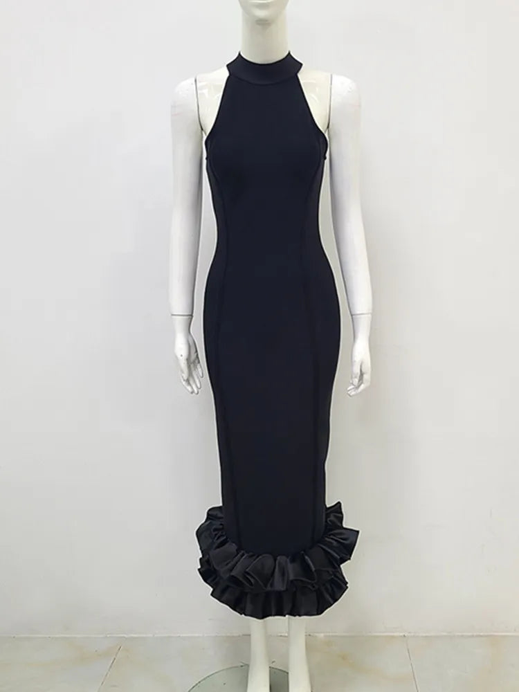 Chasing Midnight Midi Dress
