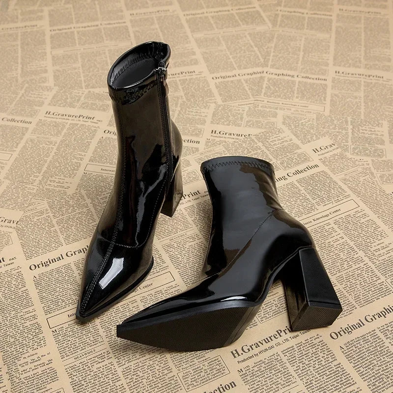 Fingertips In Waves Ankle Boots