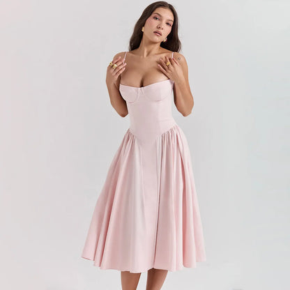 Featherlight Steps Midi Dress