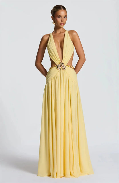 Her Quiet Exit Long Dress