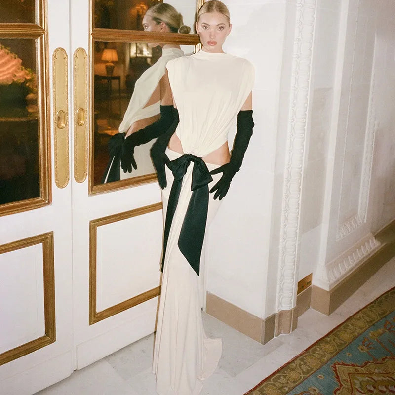 Subtle Fire Long Dress