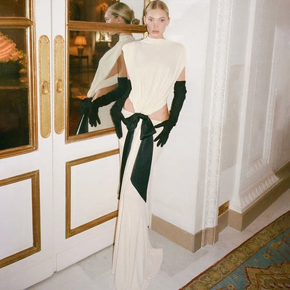 Subtle Fire Long Dress