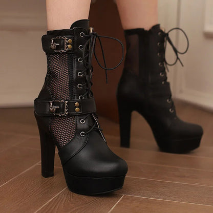 Glamour Tear Mid-Calf Boots