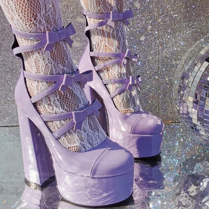 Glitter Drive Pump Shoes