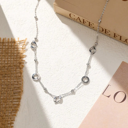 Glitch In Time Station Necklace