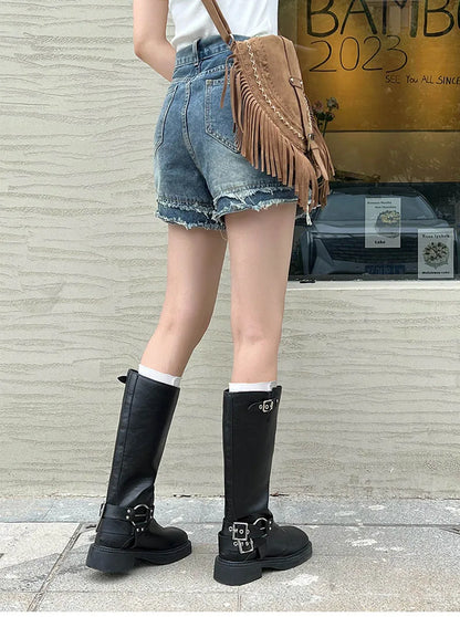 Made The Conversation Knee-Hgih Boots
