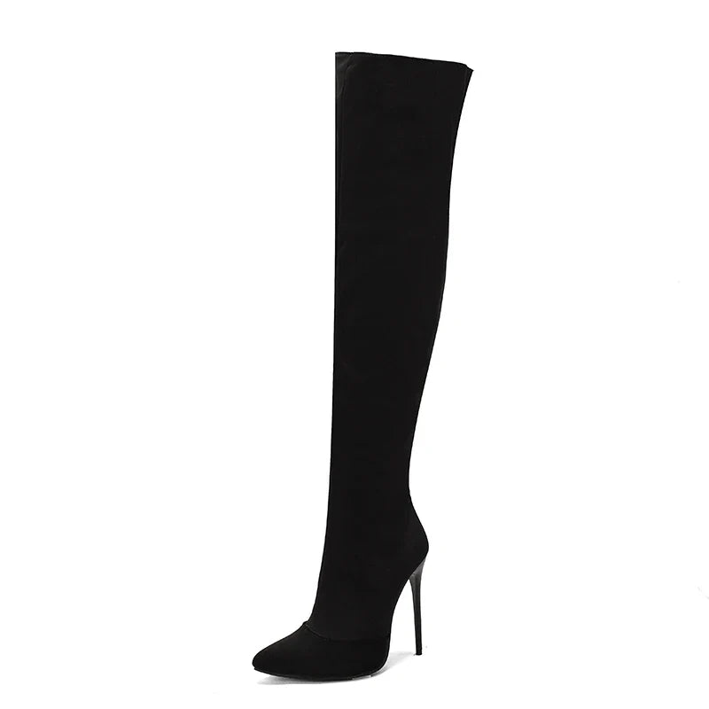 Shadow Raider Thigh High Boots