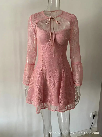 Grey Clouds Roll Over Mini Dress