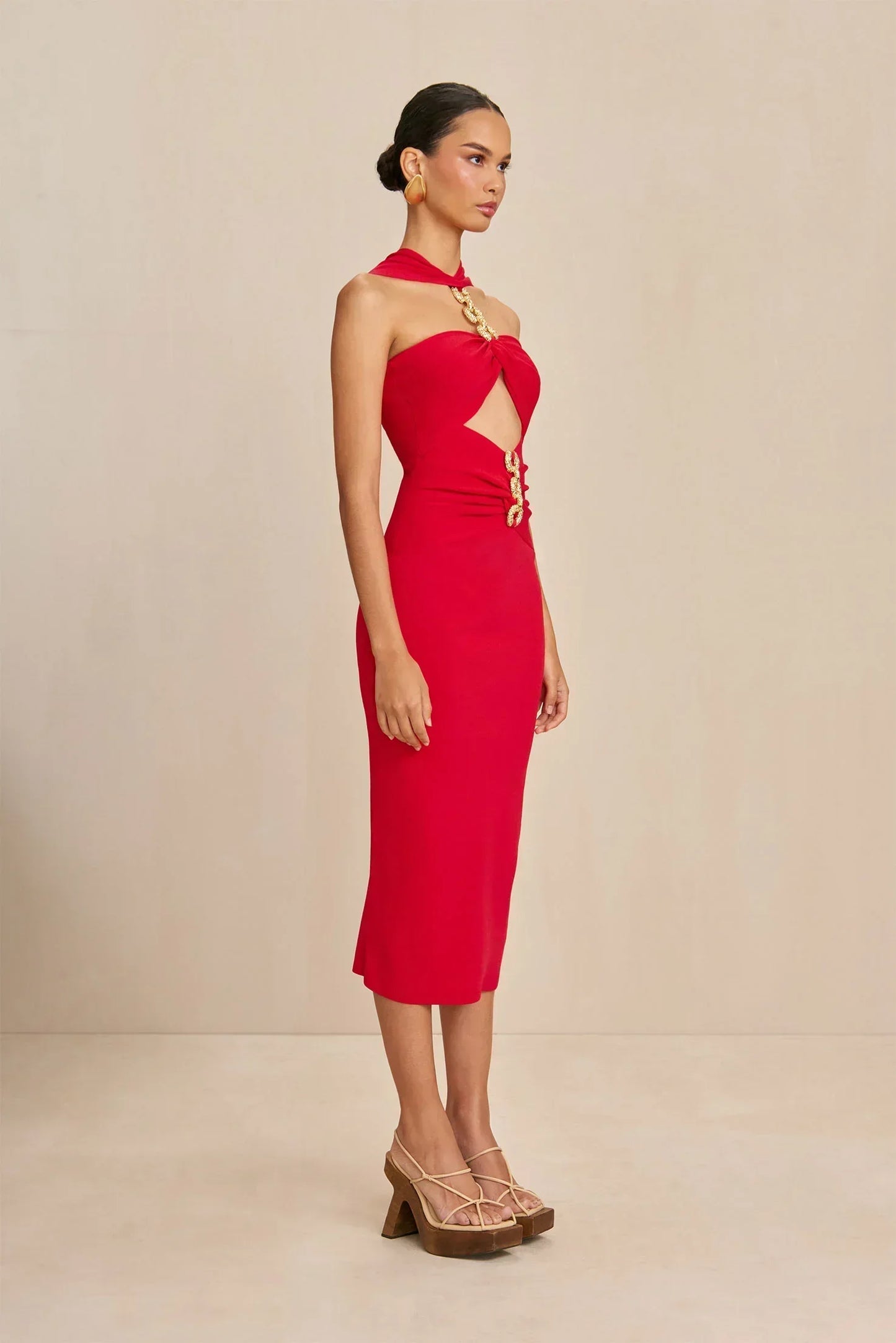 Burning Inside Me Midi Dress