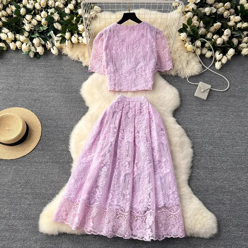 Nebula Embrace Skirt Set