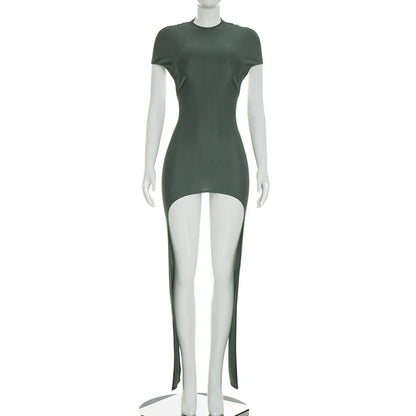 Sexy Hollow Out Ruched Mini Dress