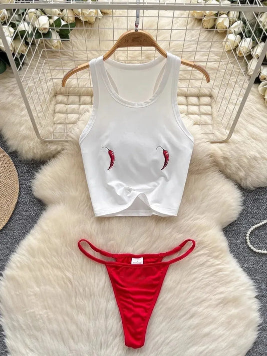 Red White Chilli Two Piece