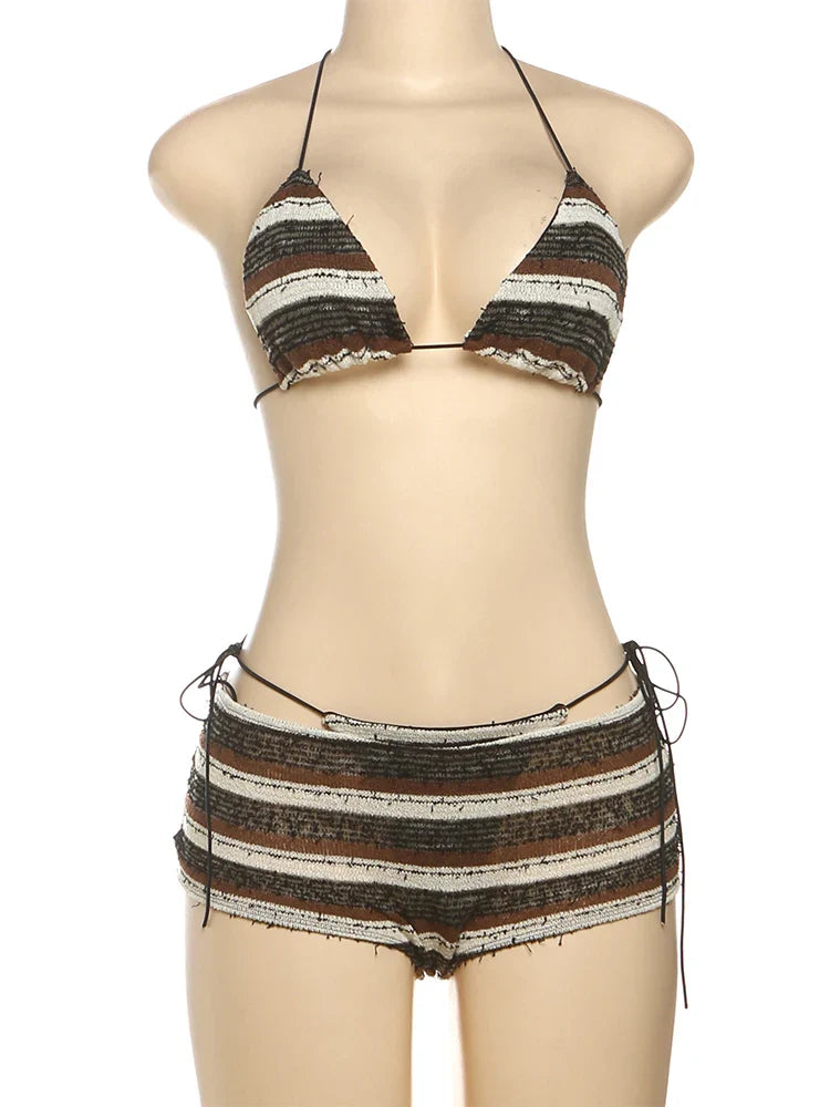 Nightfall Embrace 3-Piece Bikini Set