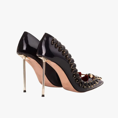 Midnight Bloom Pumps Shoes