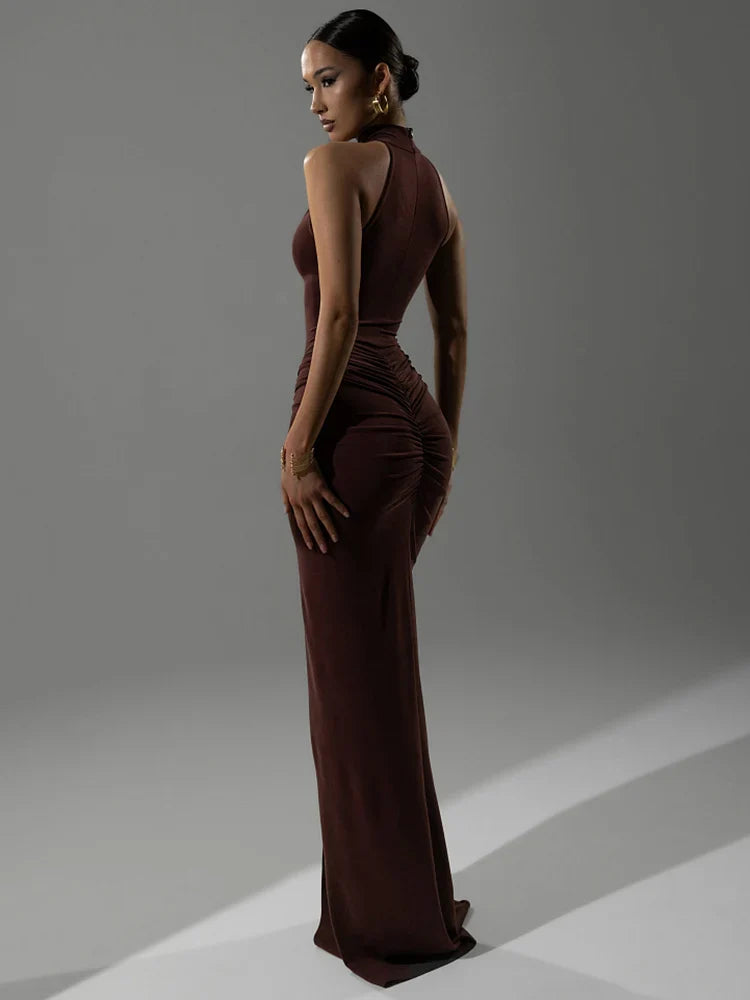 Cold Feelings At Night Maxi Dress