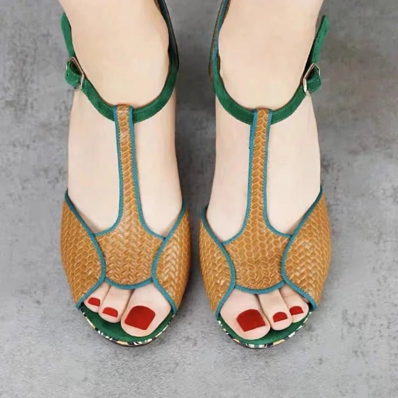 Platform Square Thick Heels Sandals
