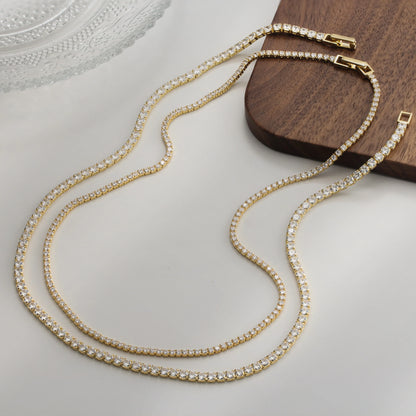 Kisses Down My Neck Tennis Necklace