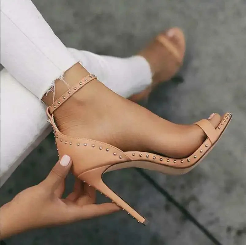 Feeling Like A Sabotage Stiletto Sandals