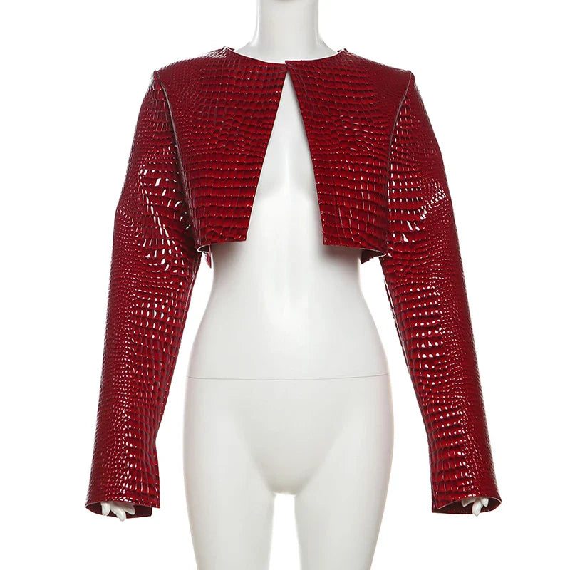 Standing In Flames Crop Jacket