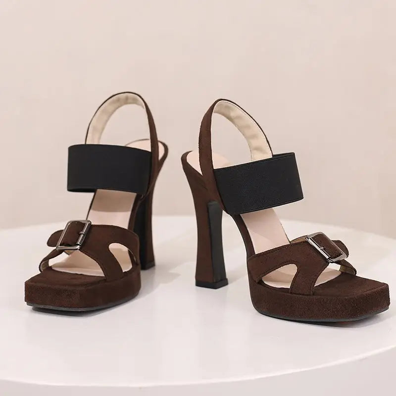 Sleeping in Blood City Chunky Heels