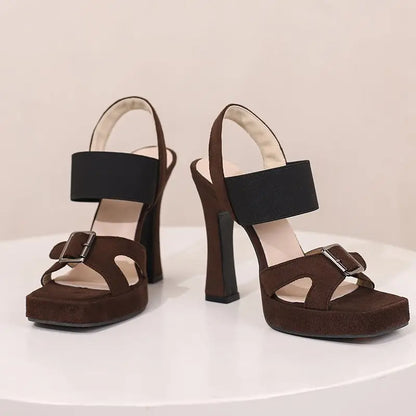 Sleeping in Blood City Chunky Heels