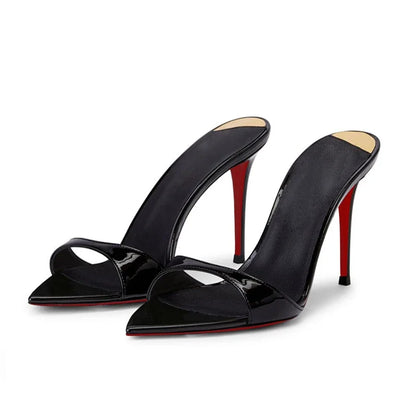 Obsidian Rose Heeled Sandals