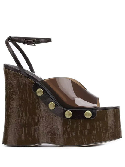 Ride or Lie Wedges Sandals