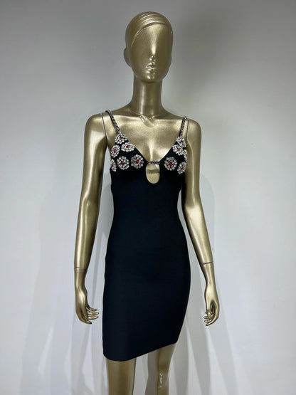 Wave's Heartbeats Mini Dress