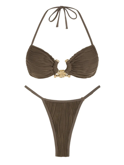 Trying Hard To Control Bandeau Two Piece