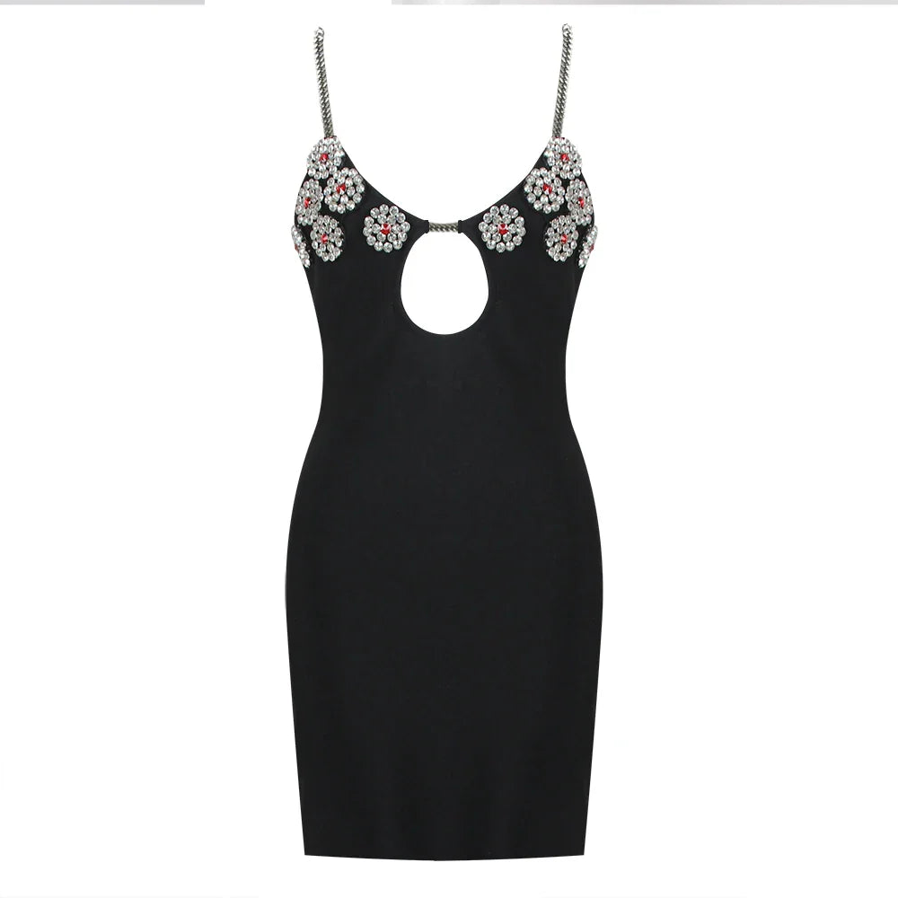 Wave's Heartbeats Mini Dress