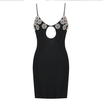 Wave's Heartbeats Mini Dress