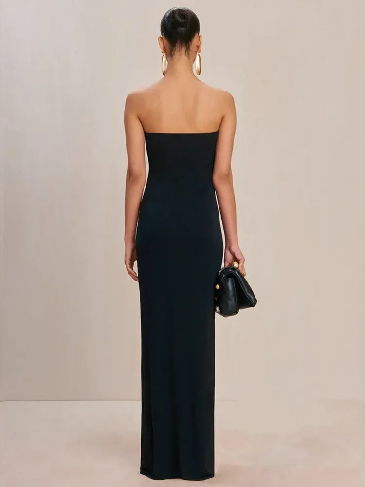Shadowed Halo Long Dress