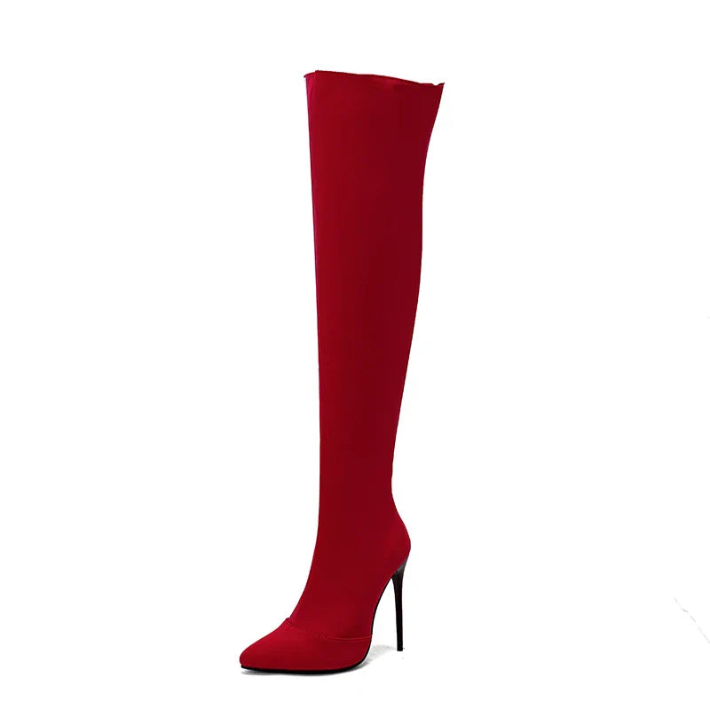 Shadow Raider Thigh High Boots