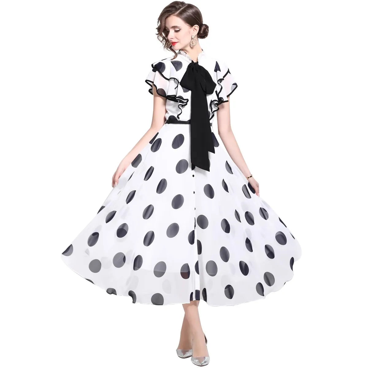 Puzzle Piece Play Midi Dress