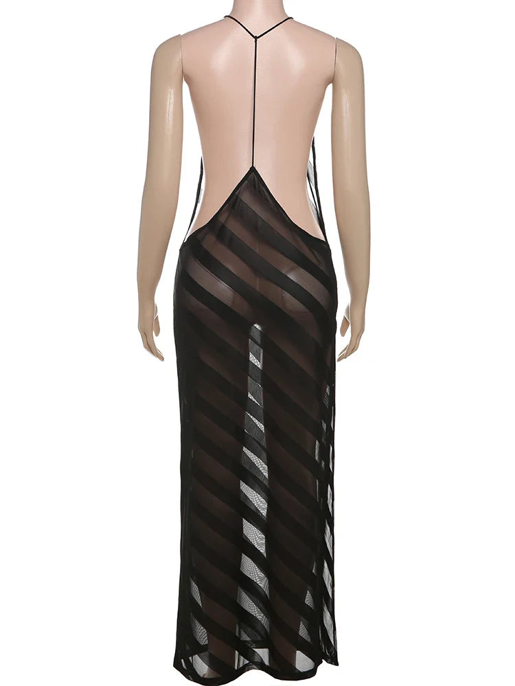 Midnight Passions Maxi Dress